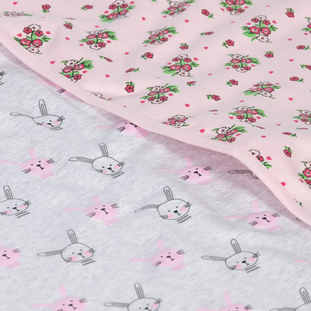 Pink Organic Cotton Blankets (2 Pack)