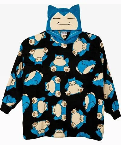 Pokemon Men's Snorlax Oversized Pullover Sweatshirt