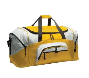 Port Authority - Standard Colorblock Sport Duffel BG99 Gold/Grey