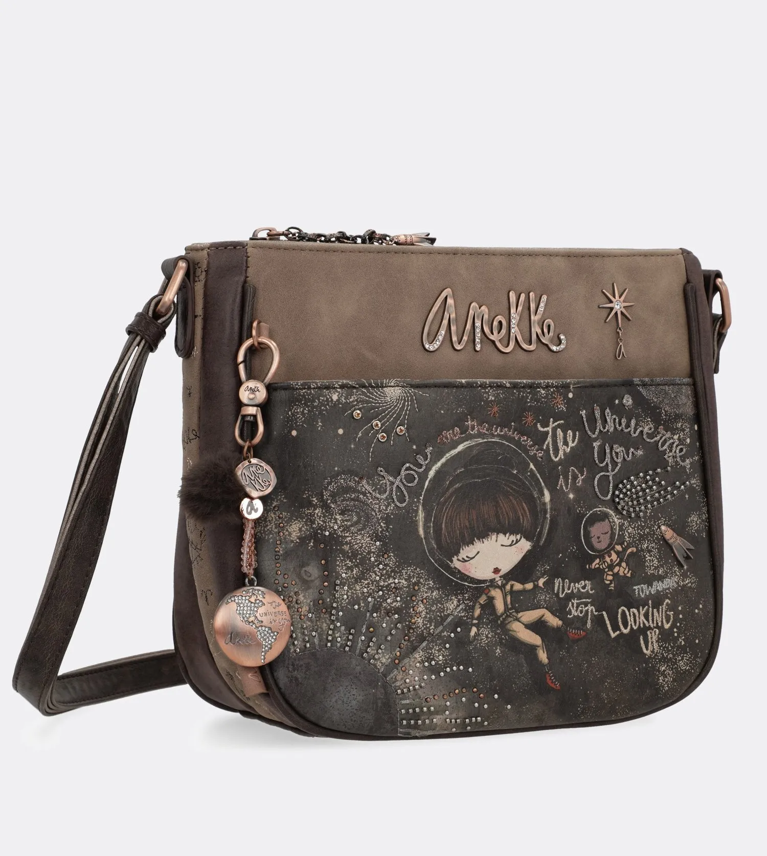 Pretty universe crossbody stroll bag