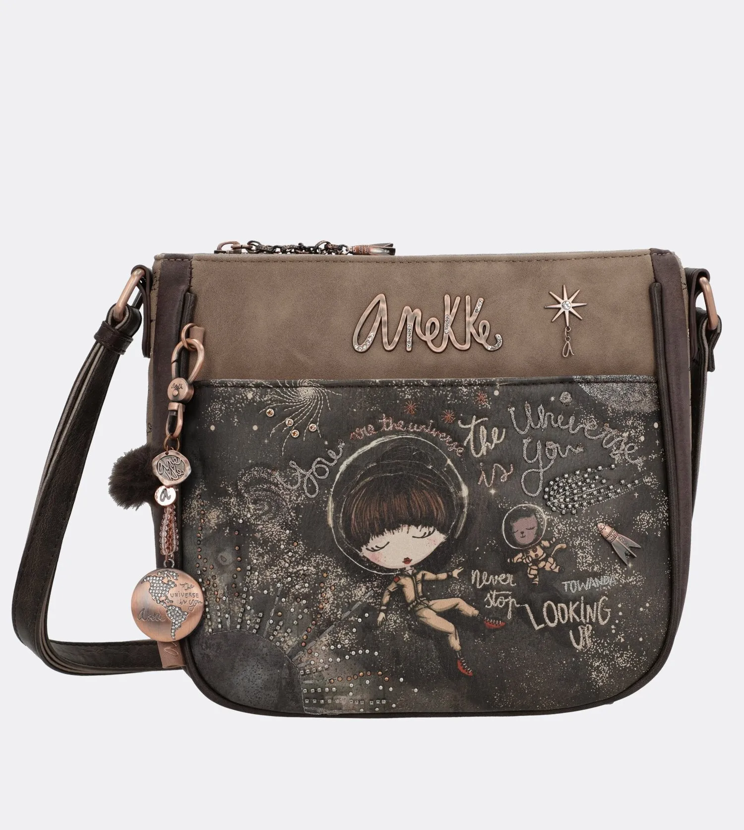 Pretty universe crossbody stroll bag