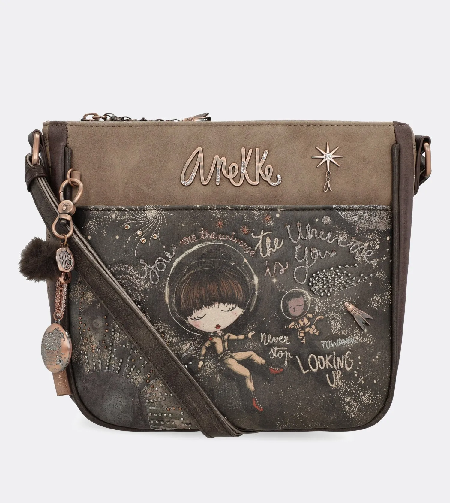 Pretty universe crossbody stroll bag