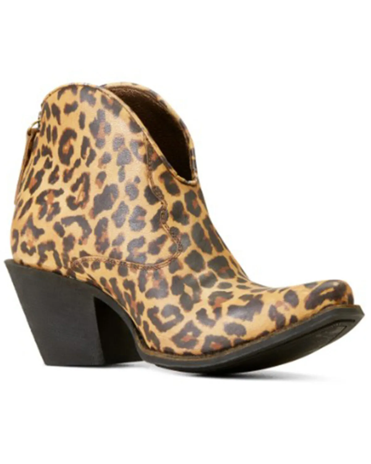 Product Name:  Ariat Women's Layla Distressed Leopard Print Booties - Snip Toe