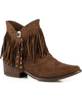 Product Name:  Roper Women's Fringe Booties - Medium Toe