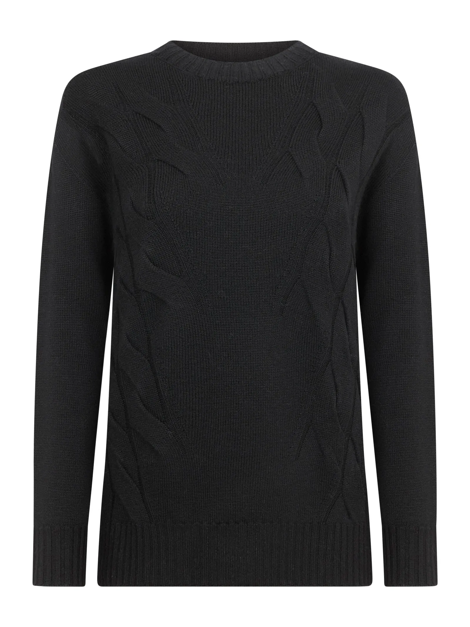 Pullover girocollo in Merino 2.0 - Nero