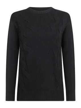 Pullover girocollo in Merino 2.0 - Nero