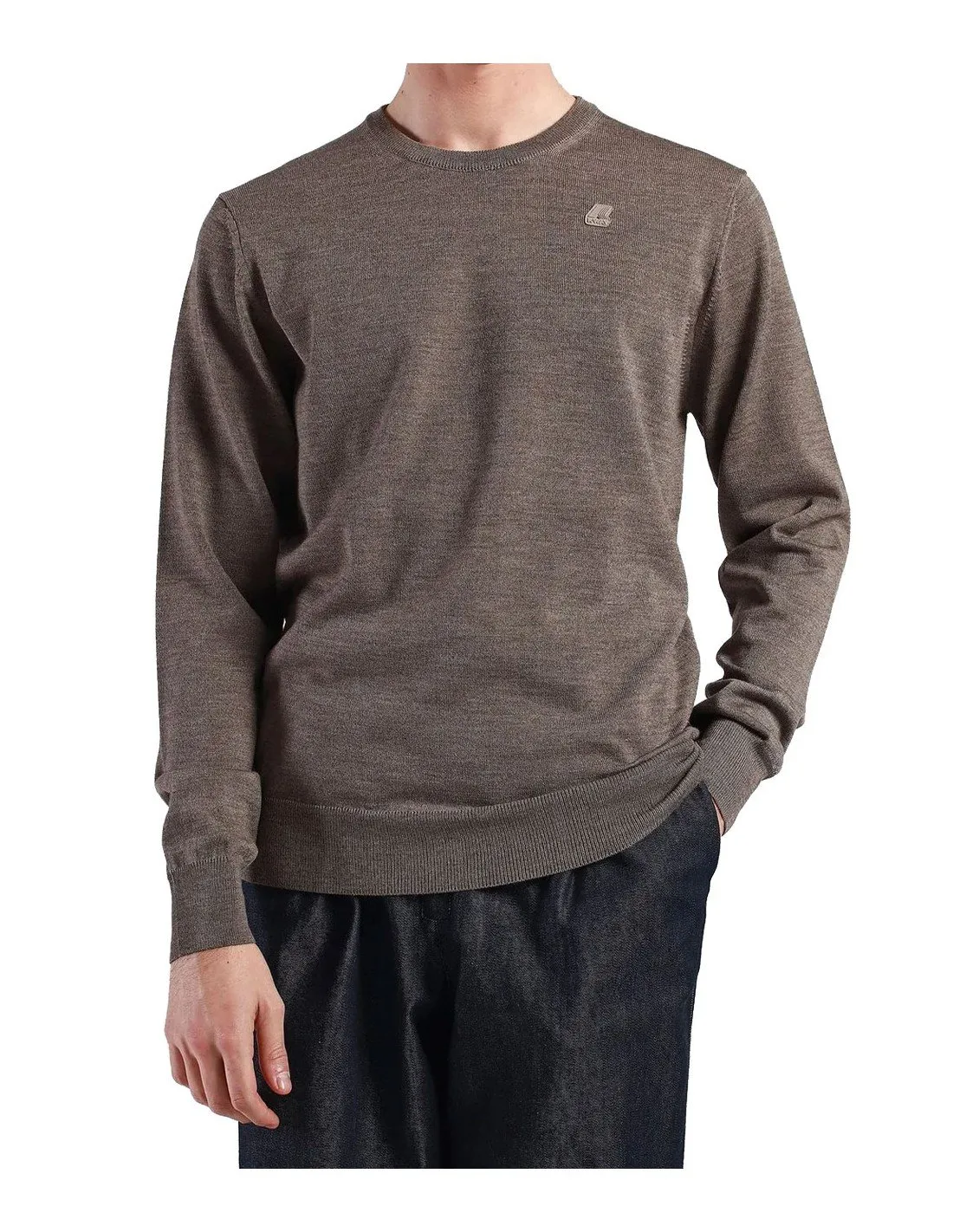 Pullover K-way uomo K6113BW Sebastien merino beige