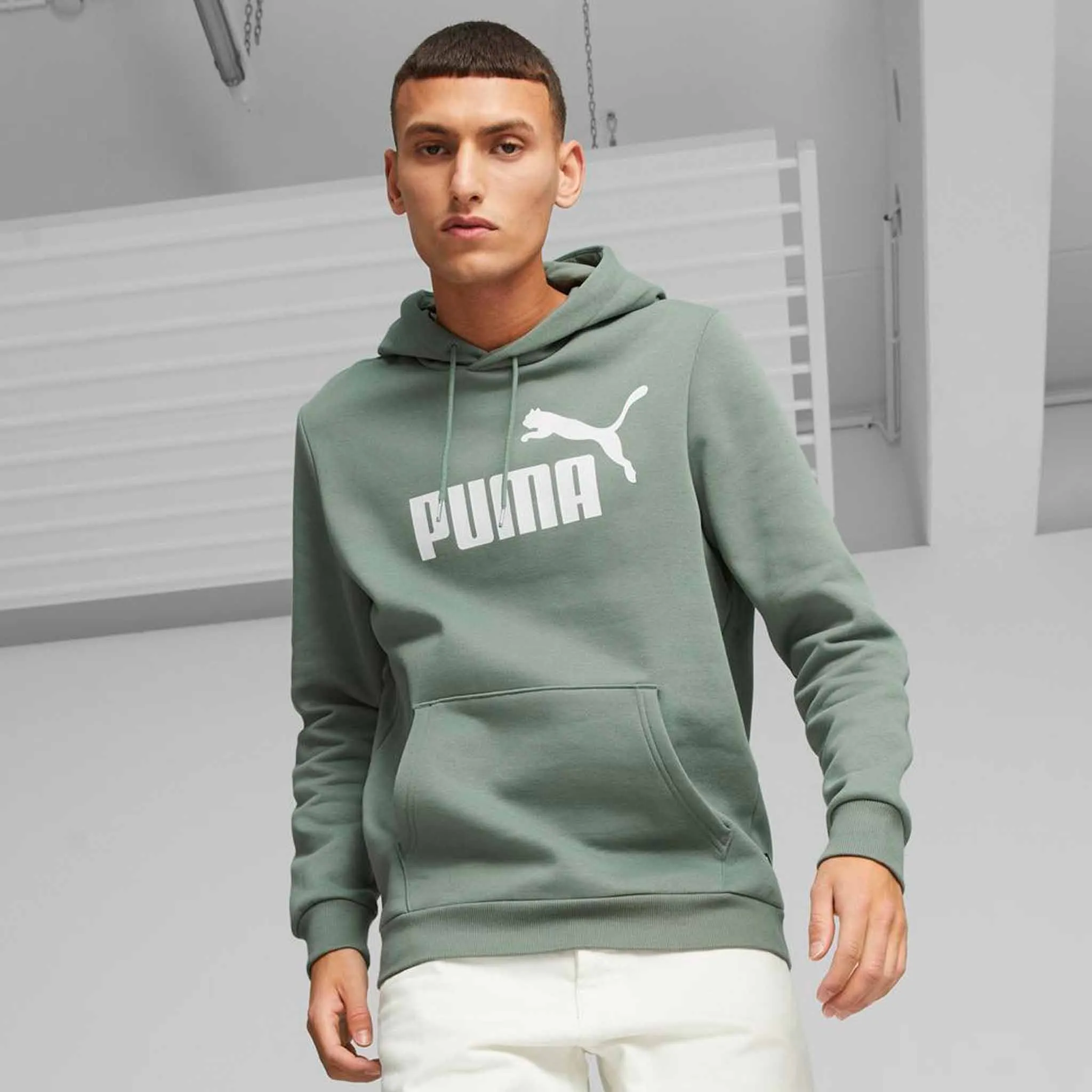 Puma Essential Big Logo Hoodie FL sweatshirt à capuchon molletonné pour homme