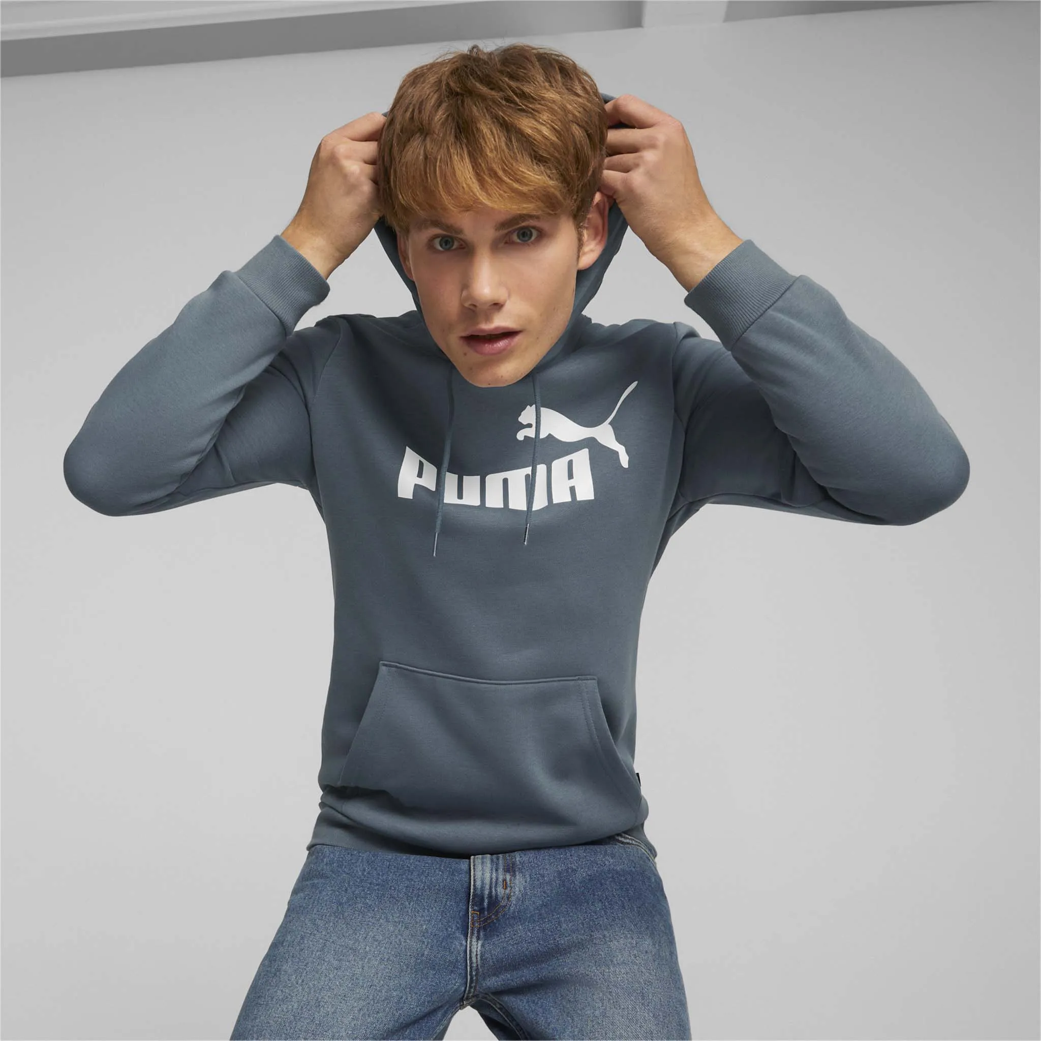 Puma Essential Big Logo Hoodie FL sweatshirt à capuchon molletonné pour homme