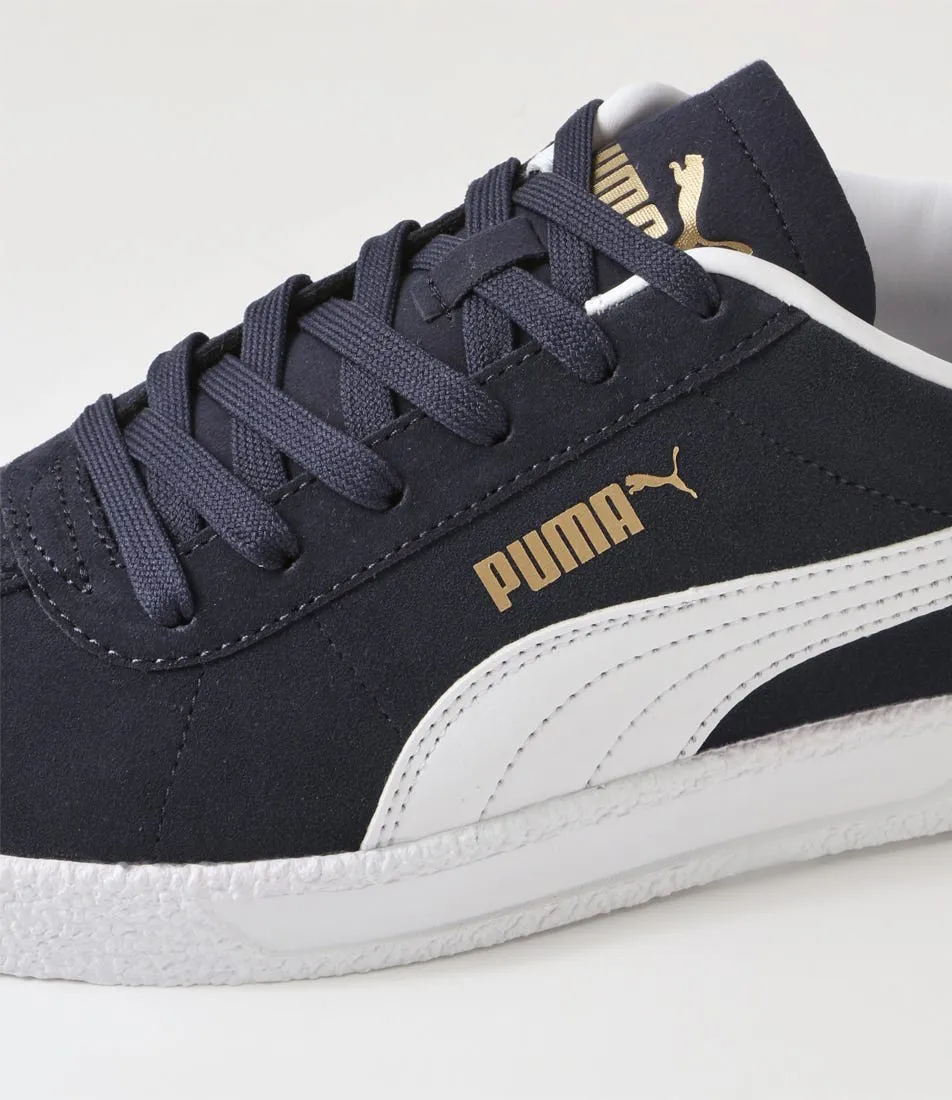 PUMA Puma Club Peacoat White Gold Suede Sneakers