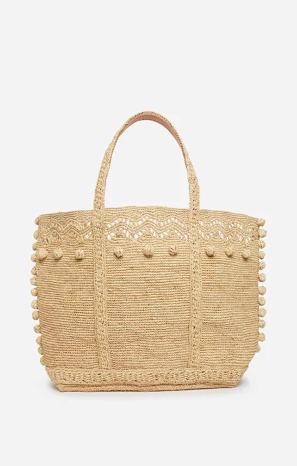 Raffia Cabas Large Tote