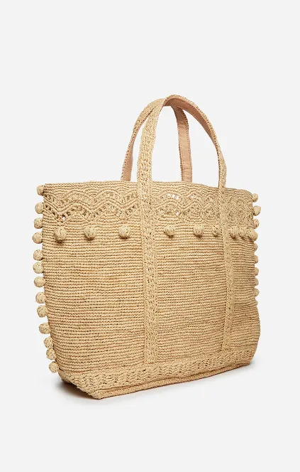 Raffia Cabas Large Tote