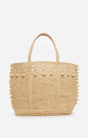 Raffia Cabas Large Tote