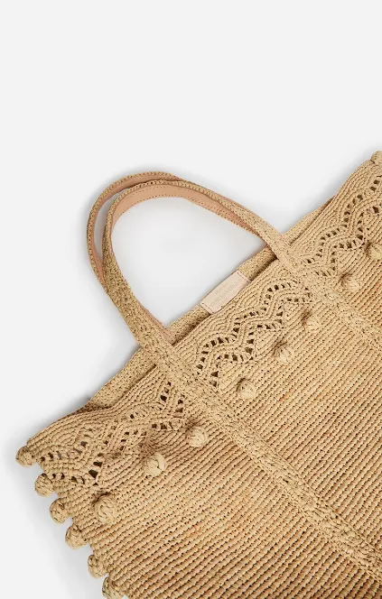 Raffia Cabas Large Tote