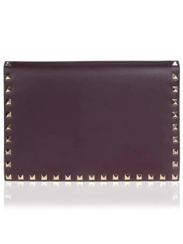 Rockstud Clutch Bag Ruby