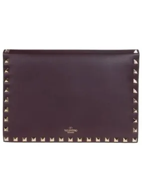 Rockstud Clutch Bag Ruby