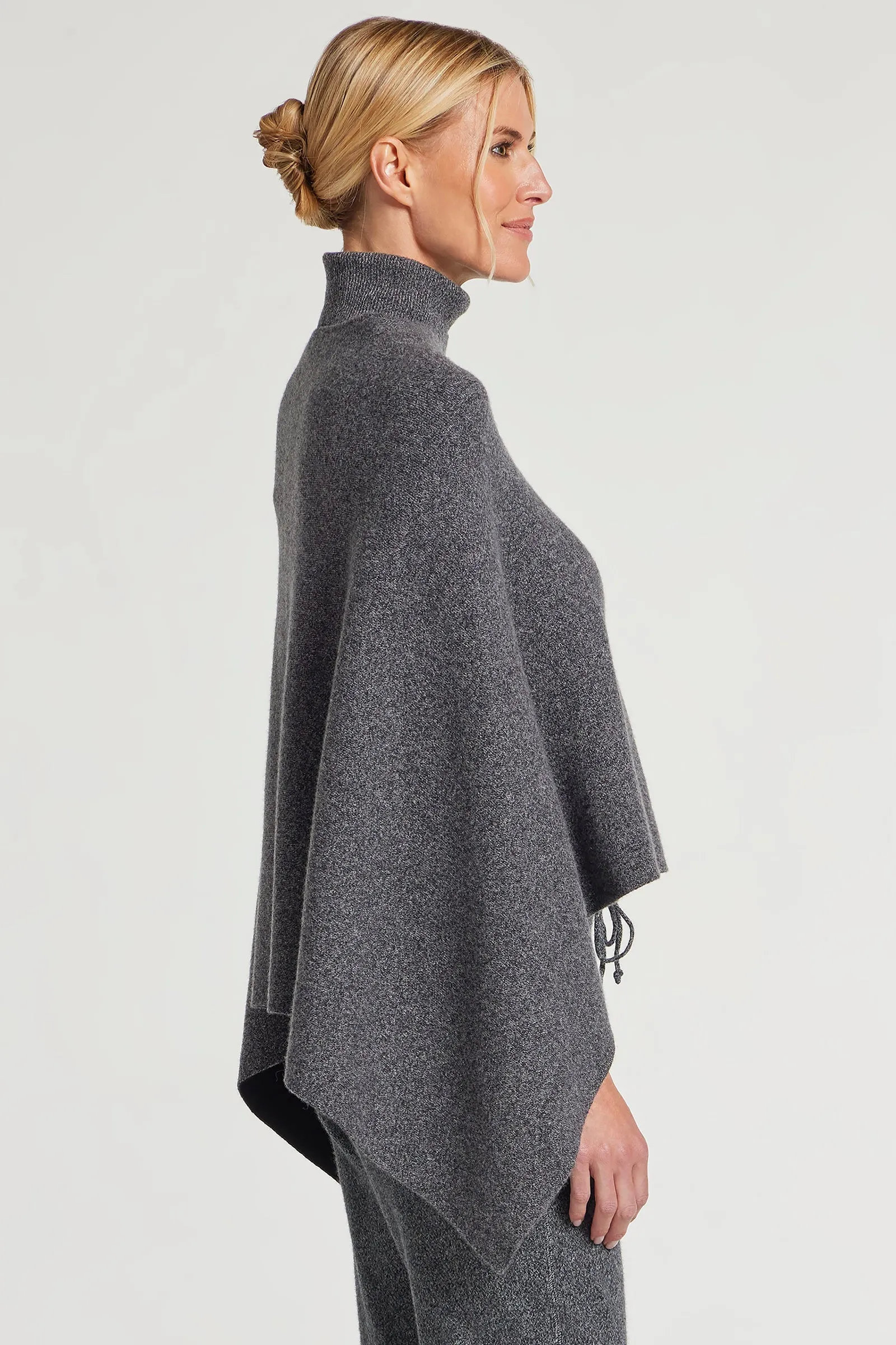 Sade Reversible Cashmere Poncho