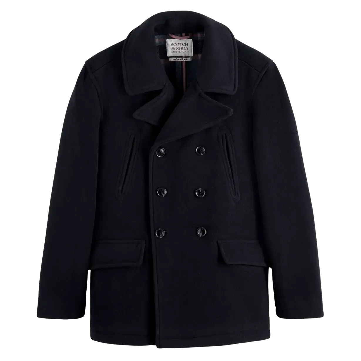 Scotch & Soda Wool Blend Peacoat