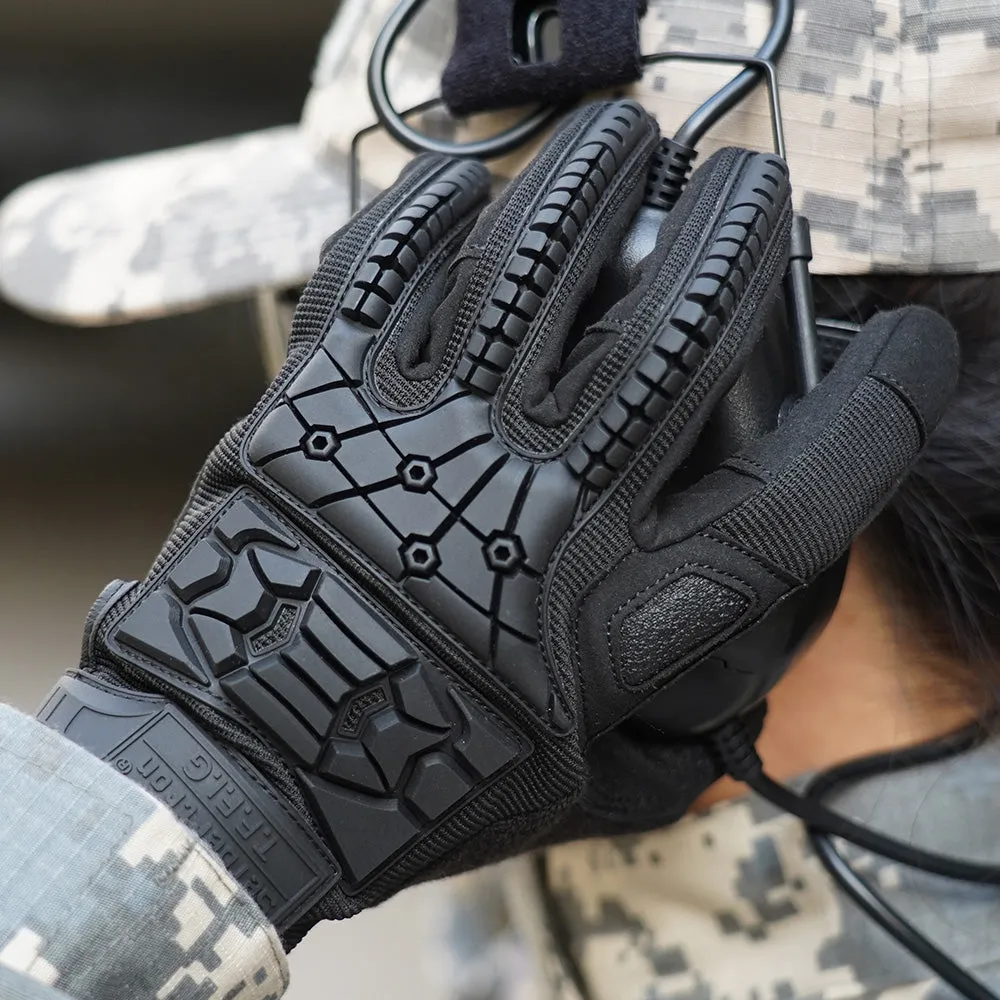 Seibertron T.F.F.I.G 2.0 Men's Tactical Gloves Flexible Rubber for Hunting Hiking Airsoft Paintball Motorcycle Motorbike Riding 