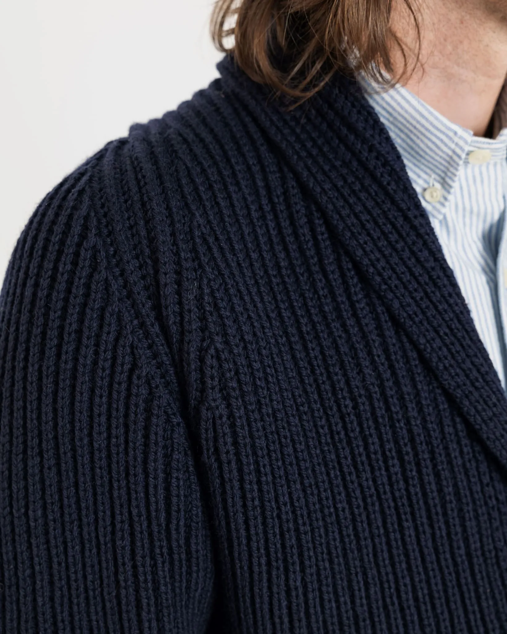 Shawl Collar Cardigan Navy