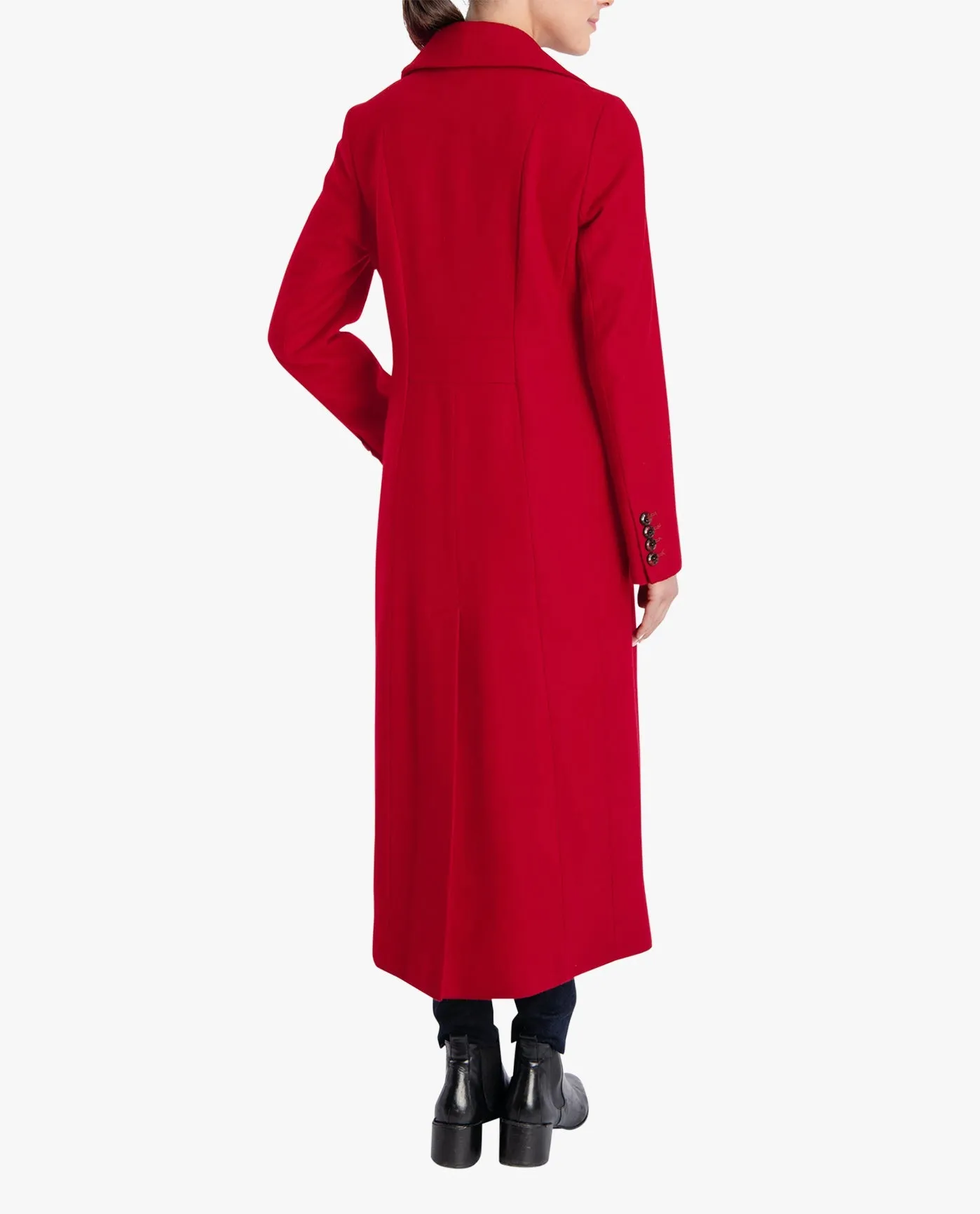 SINGLE BREASTED MAXI PEACOAT