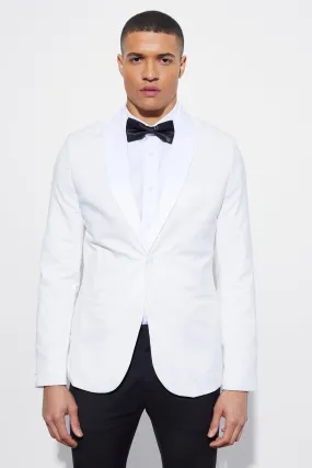 Skinny Tuxedo Shawl Lapel Suit Jacket