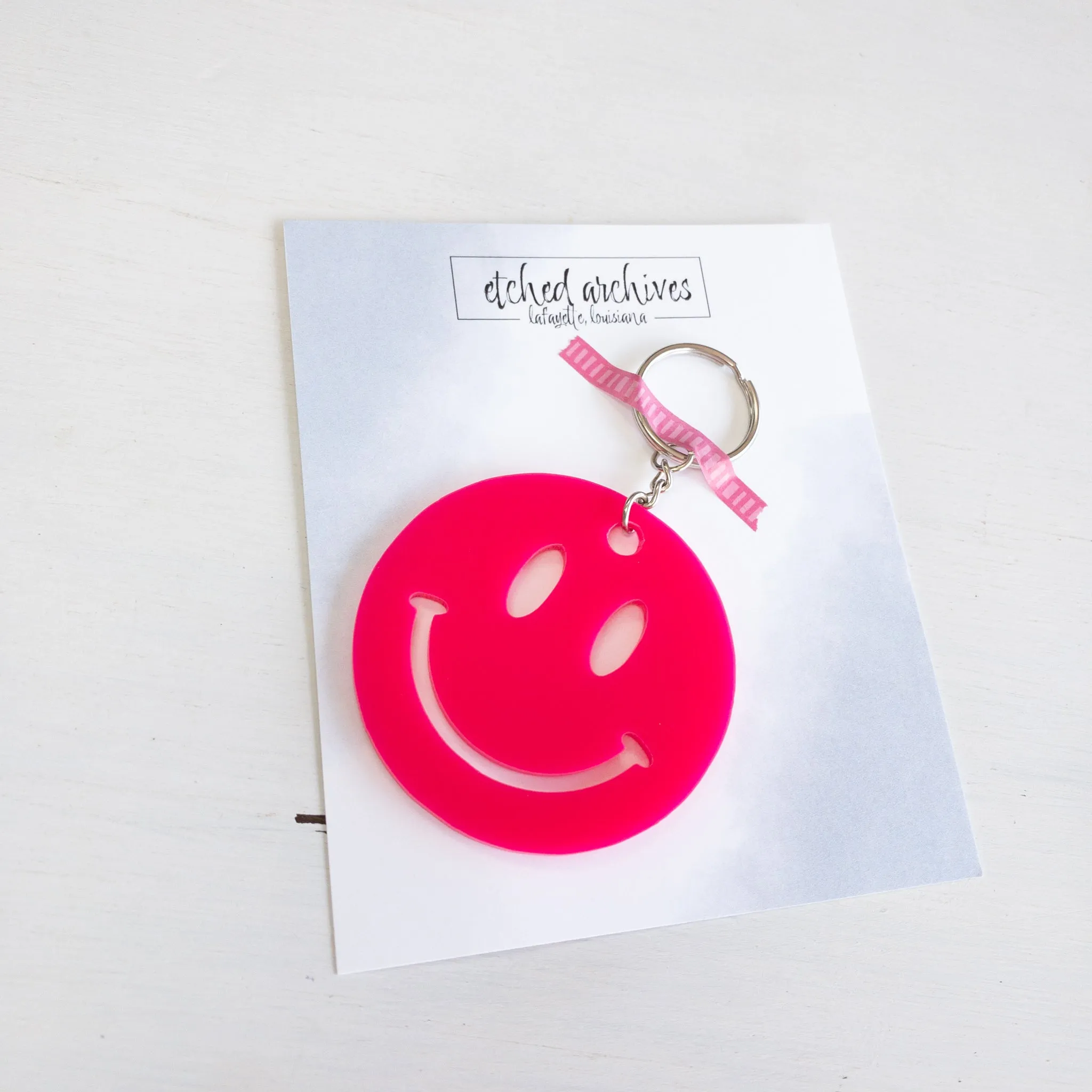 Smiley Face Keychain