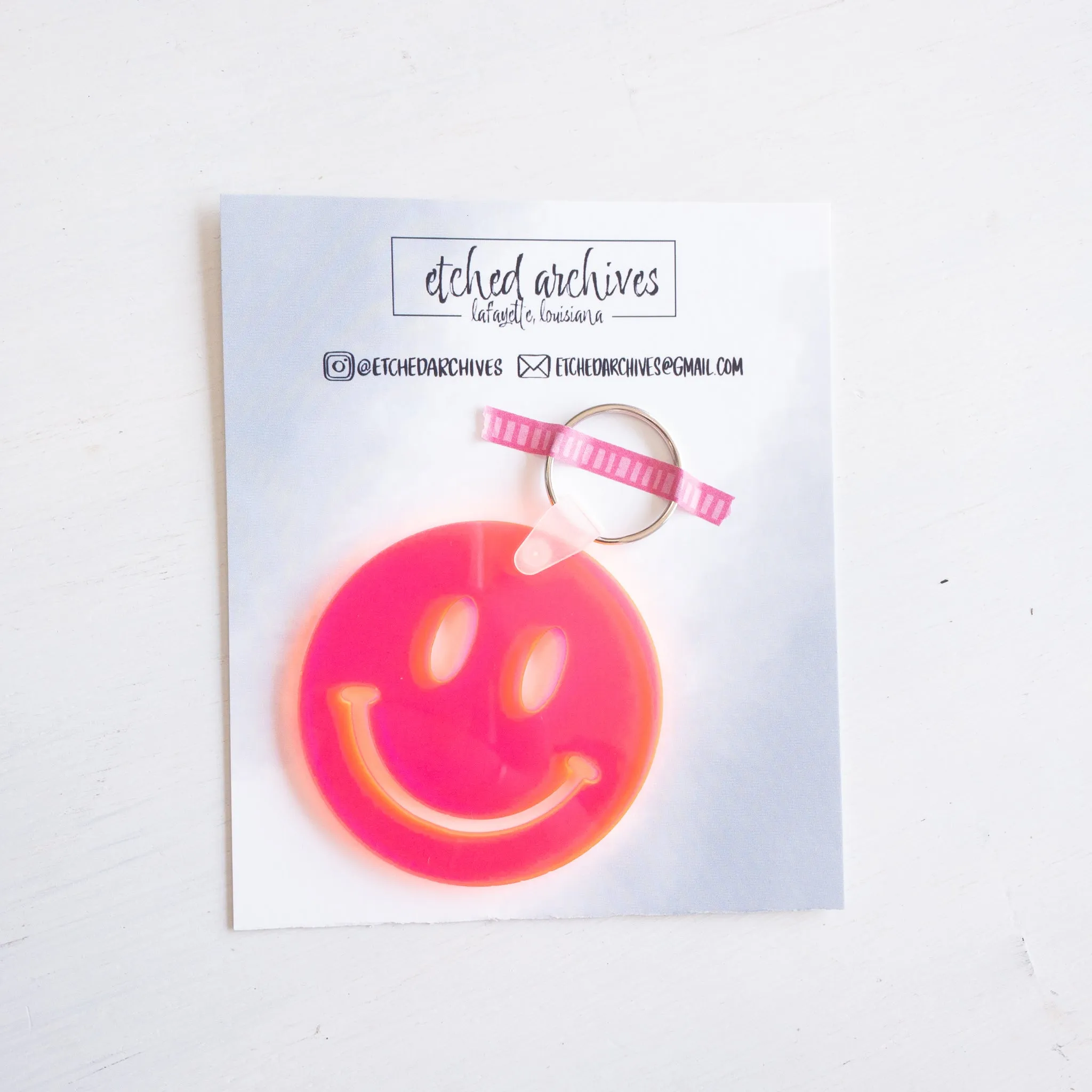 Smiley Face Keychain