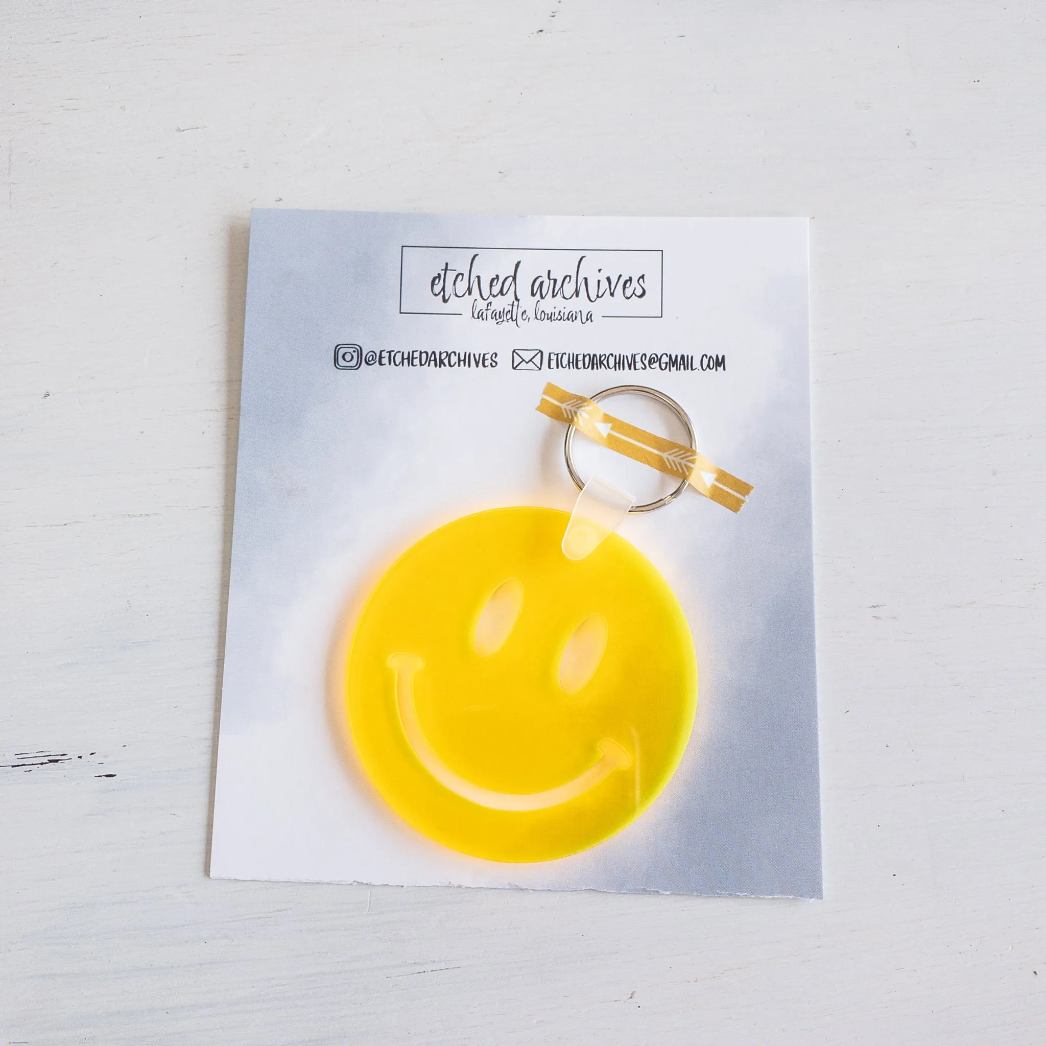 Smiley Face Keychain