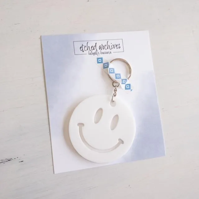 Smiley Face Keychain