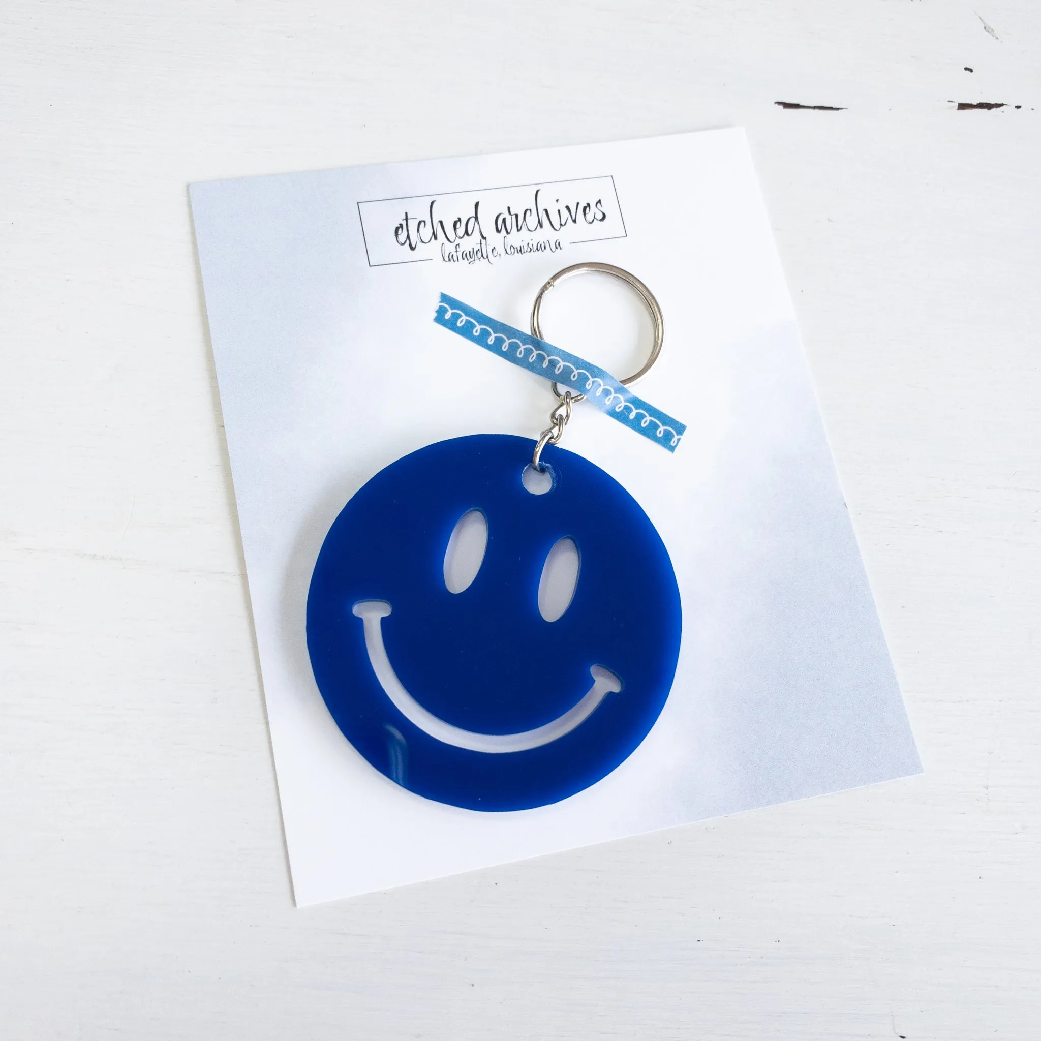 Smiley Face Keychain