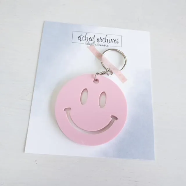 Smiley Face Keychain