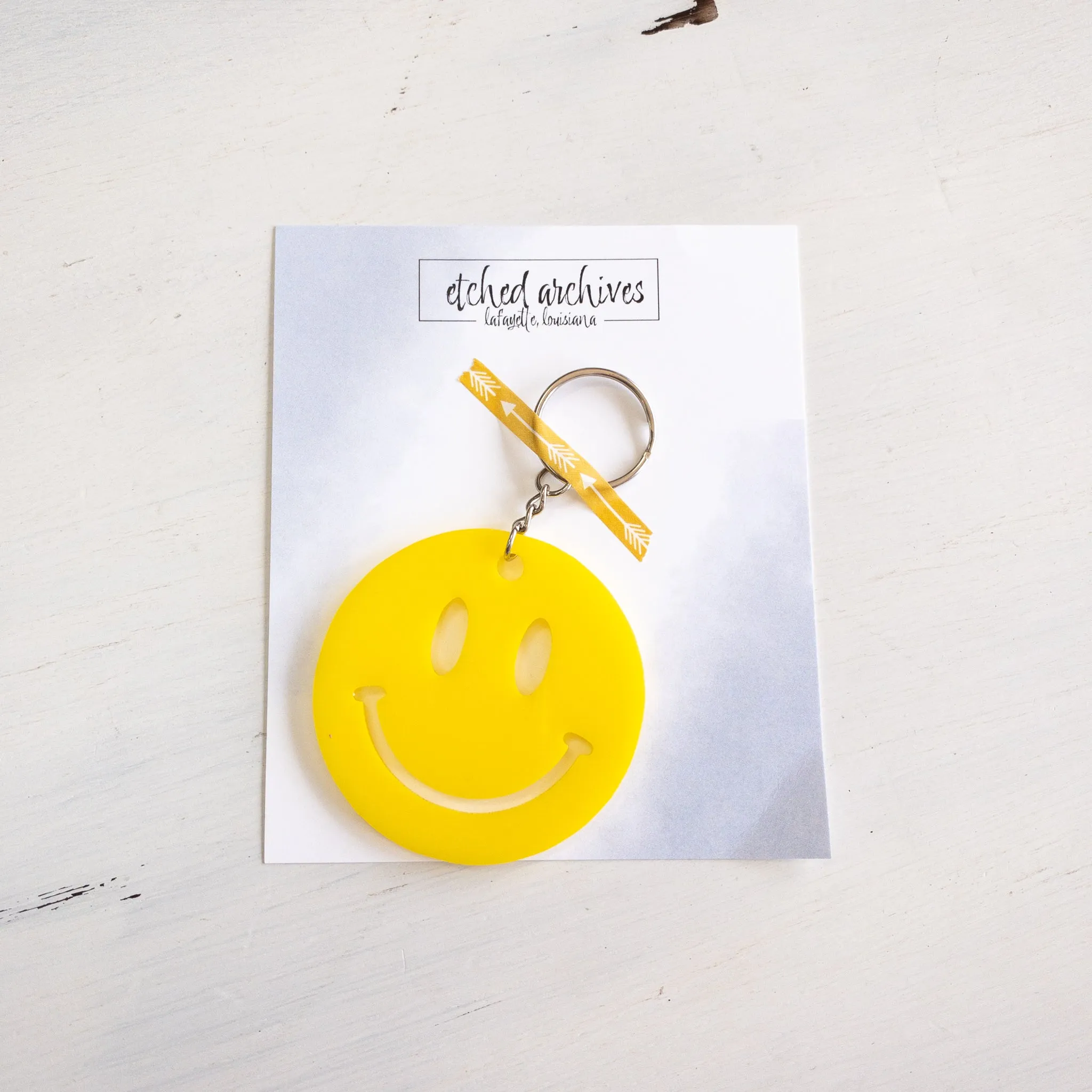 Smiley Face Keychain