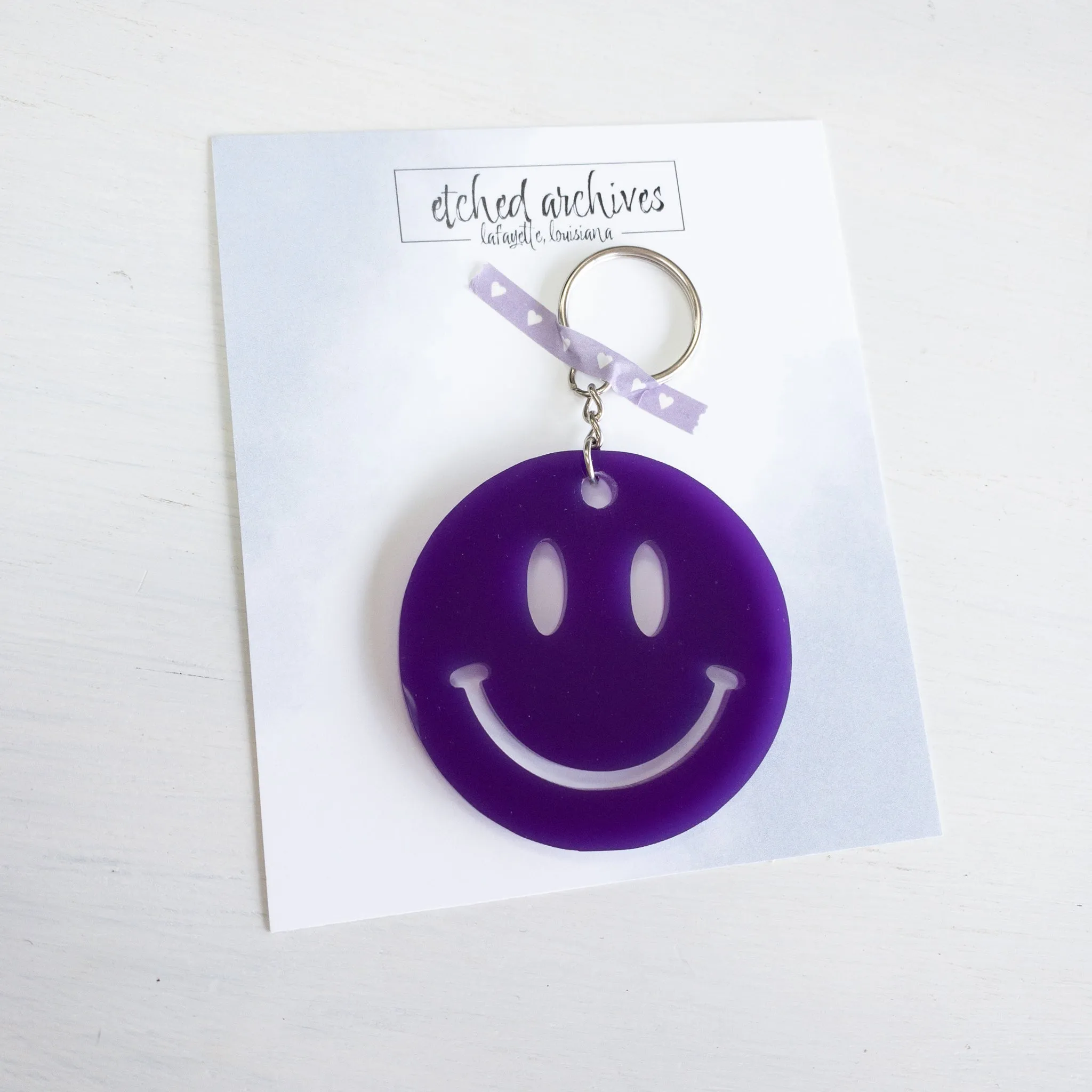 Smiley Face Keychain