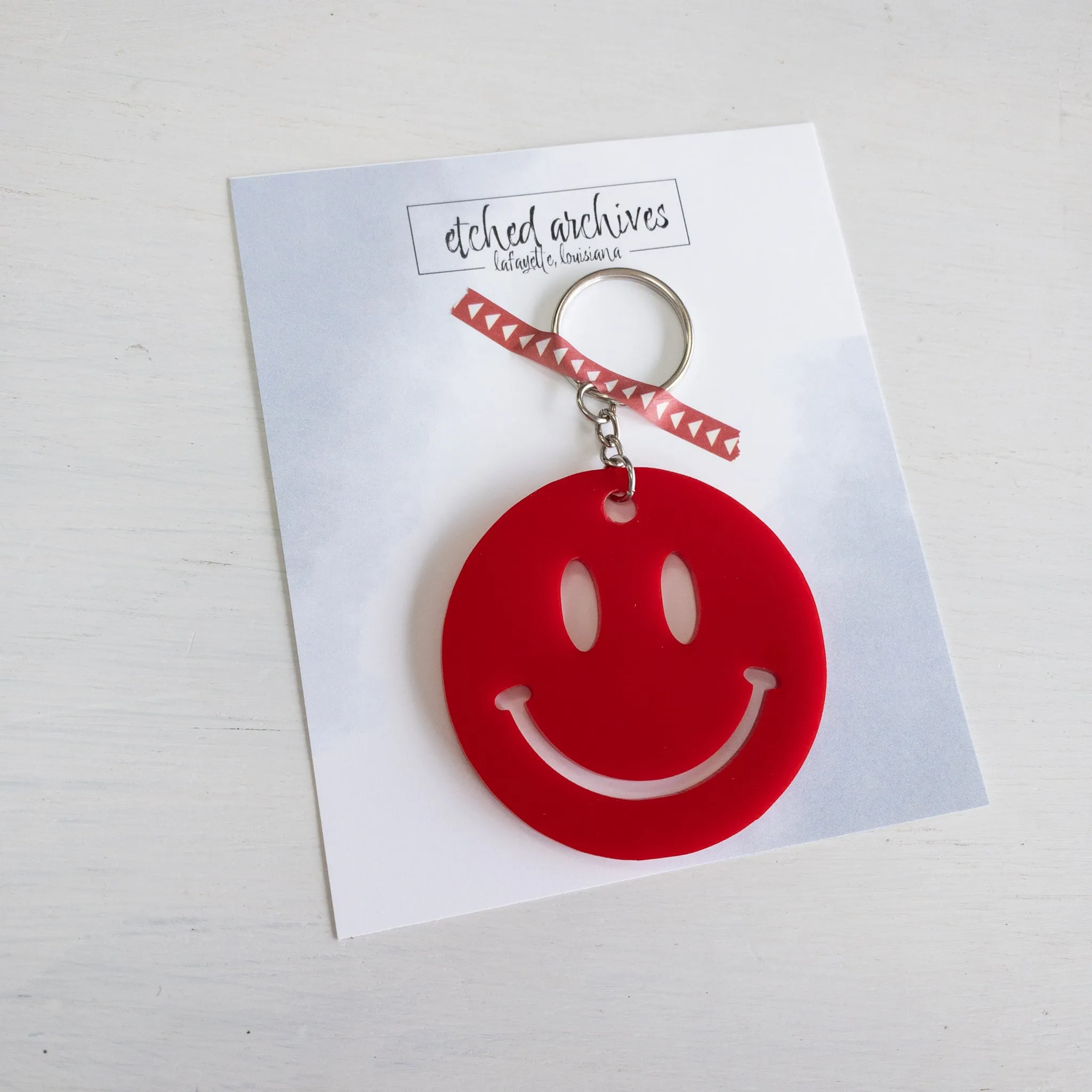 Smiley Face Keychain