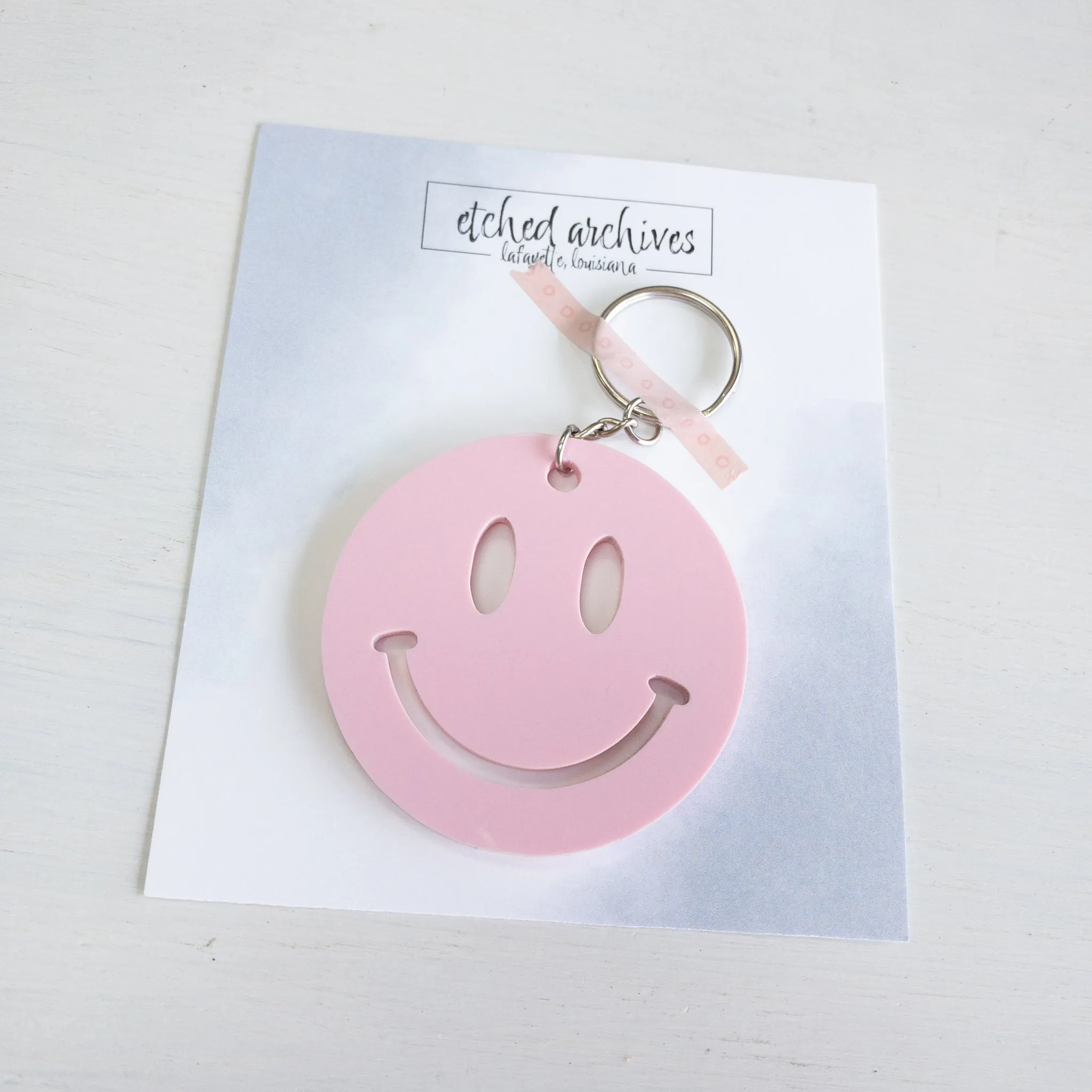 Smiley Face Keychain