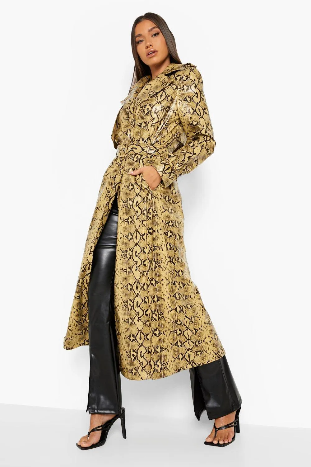 Snake Pu Trench Coat