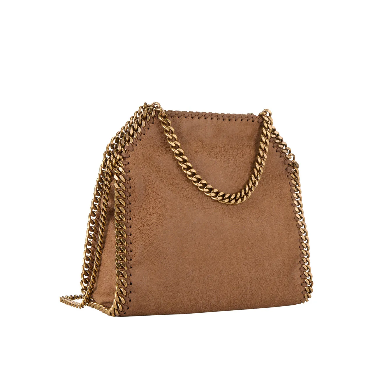 STELLA MCCARTNEY Falabella Antique Mini Tote Bag - Pecan