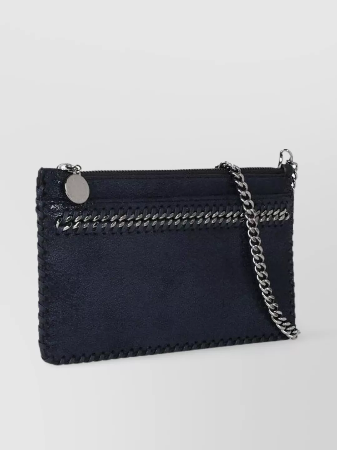 Stella Mccartney   Mini clutch bag with chain strap and embellished detail