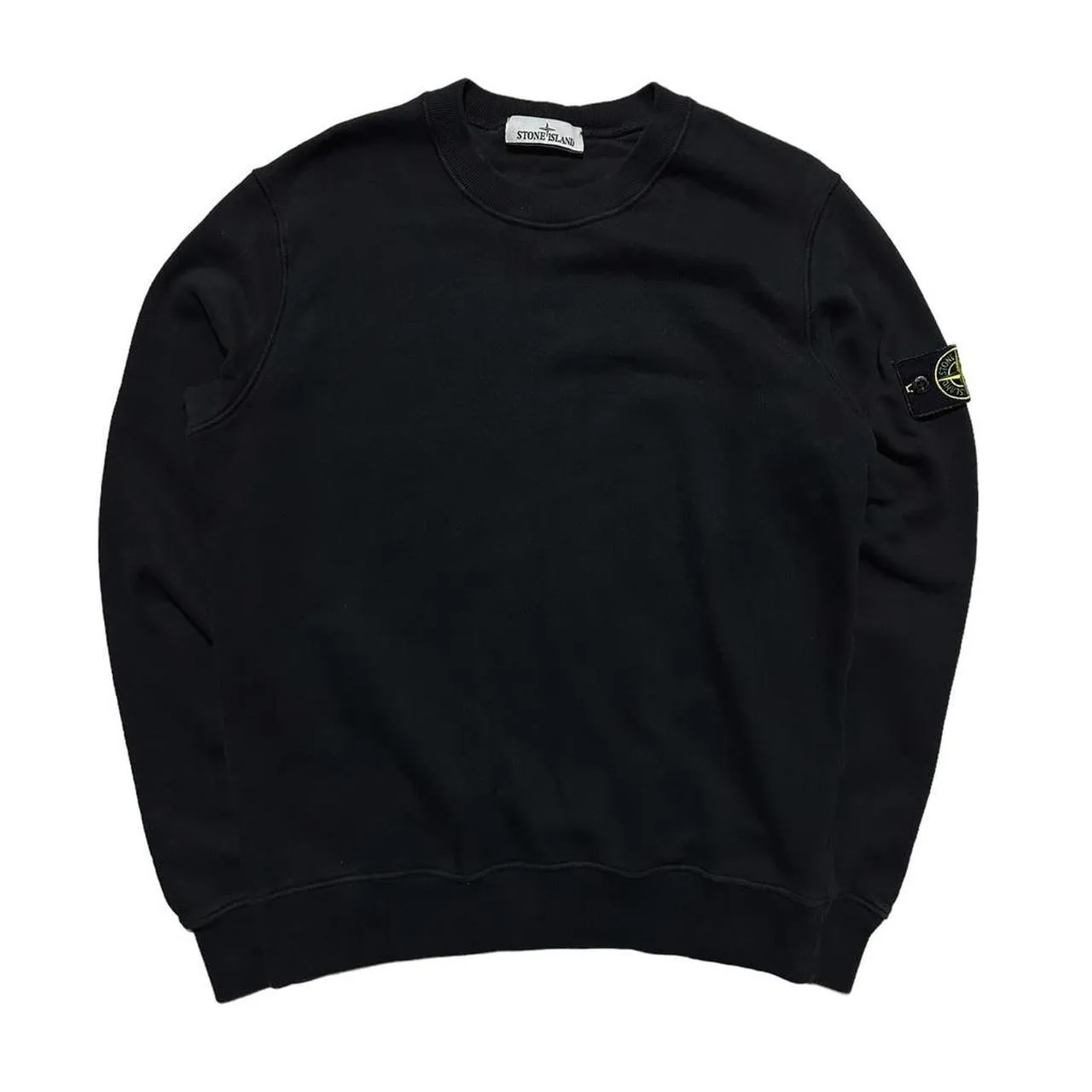 Stone Island Black Pullover Crewneck