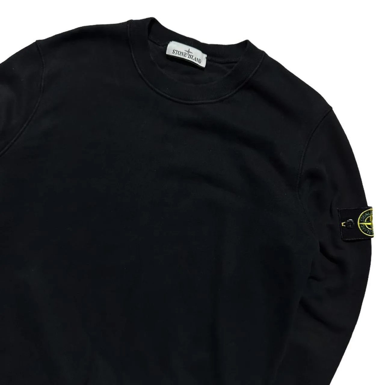 Stone Island Black Pullover Crewneck