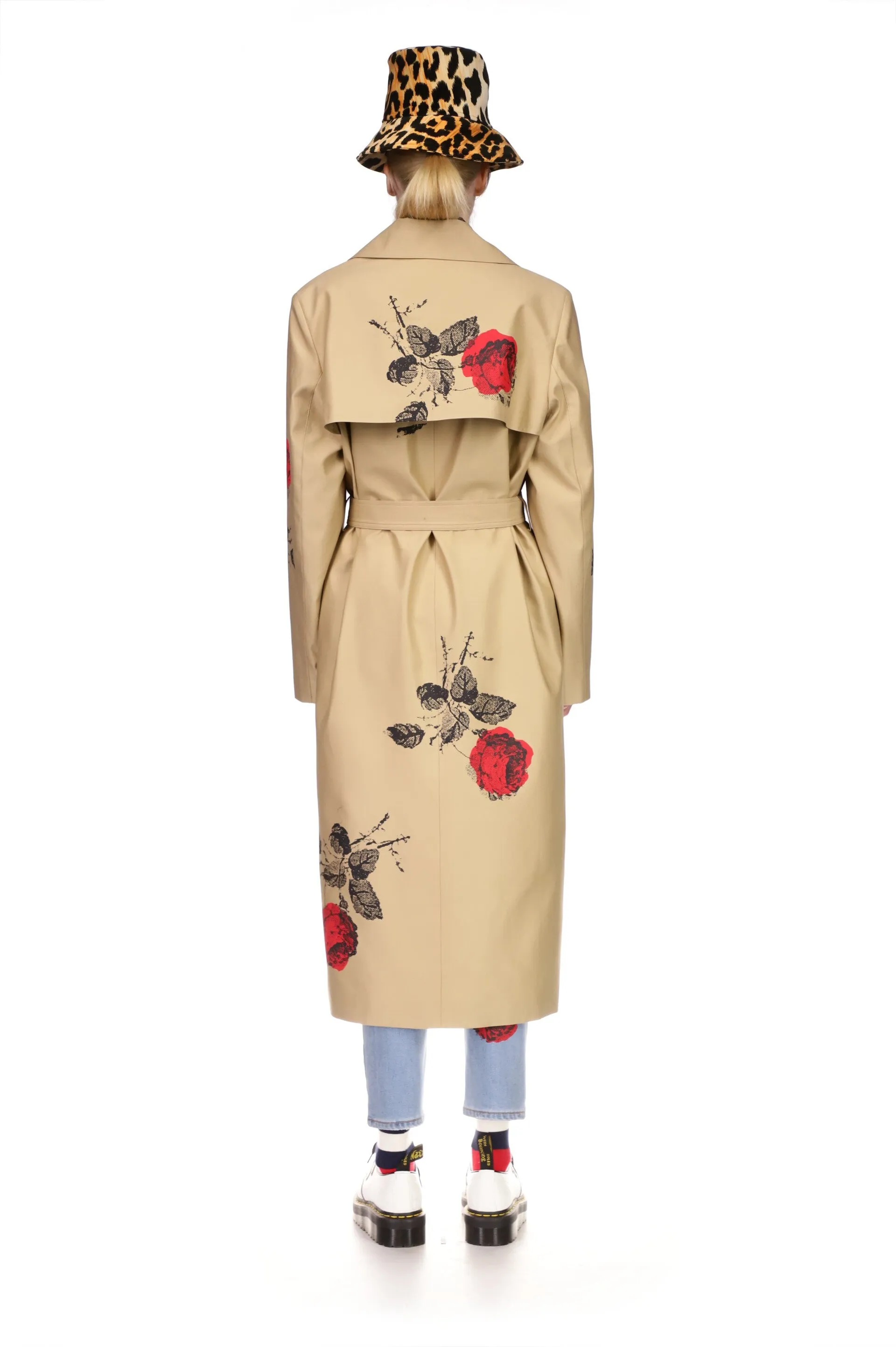 'STONE ROSES' LONG LEAN TRENCH