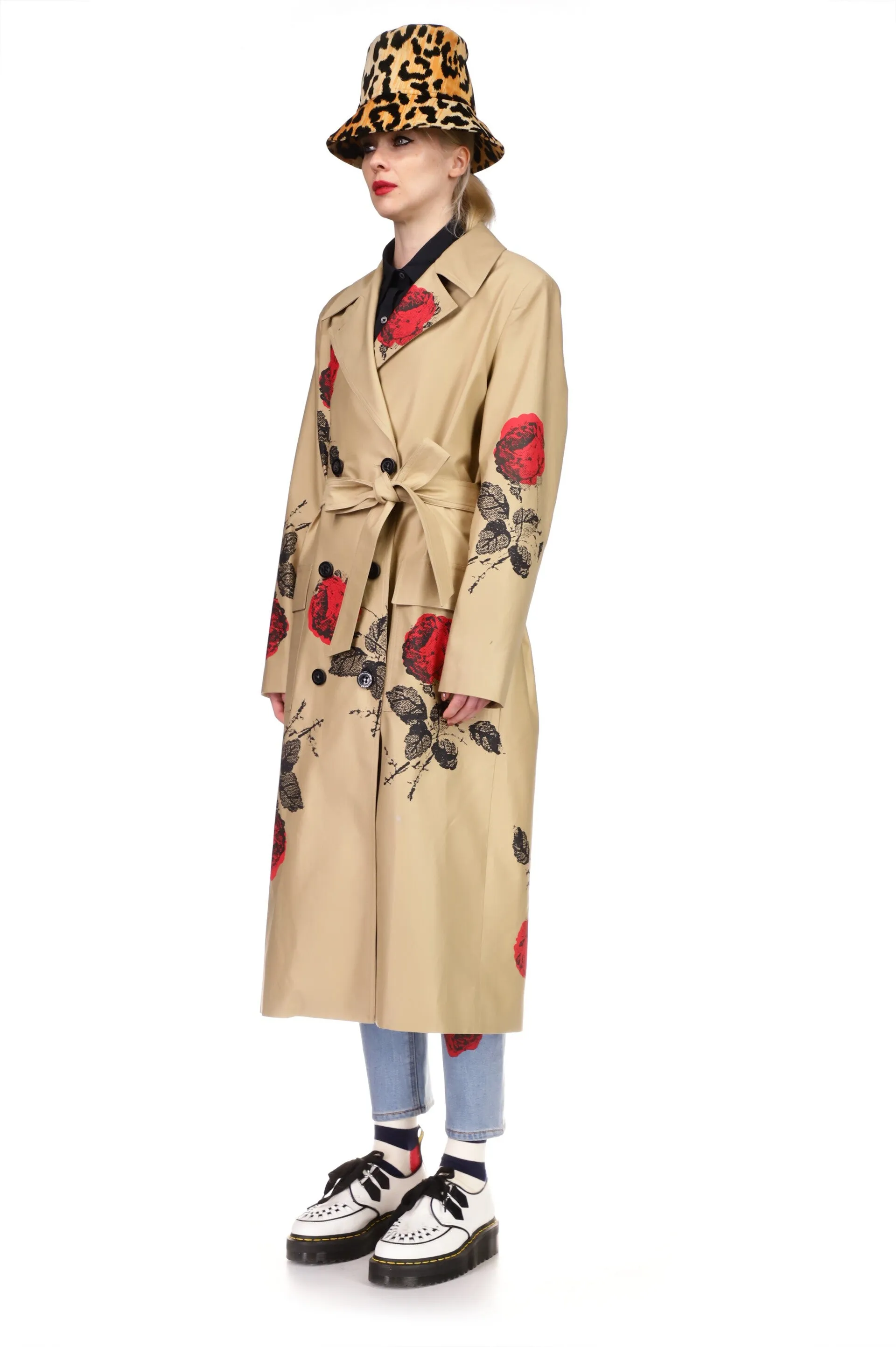 'STONE ROSES' LONG LEAN TRENCH