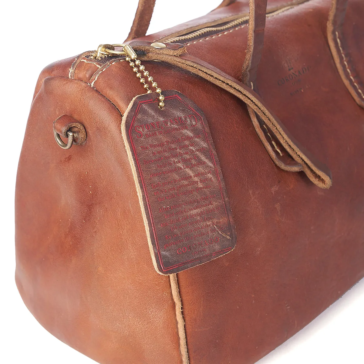 Stone-Washed Barrel Satchel