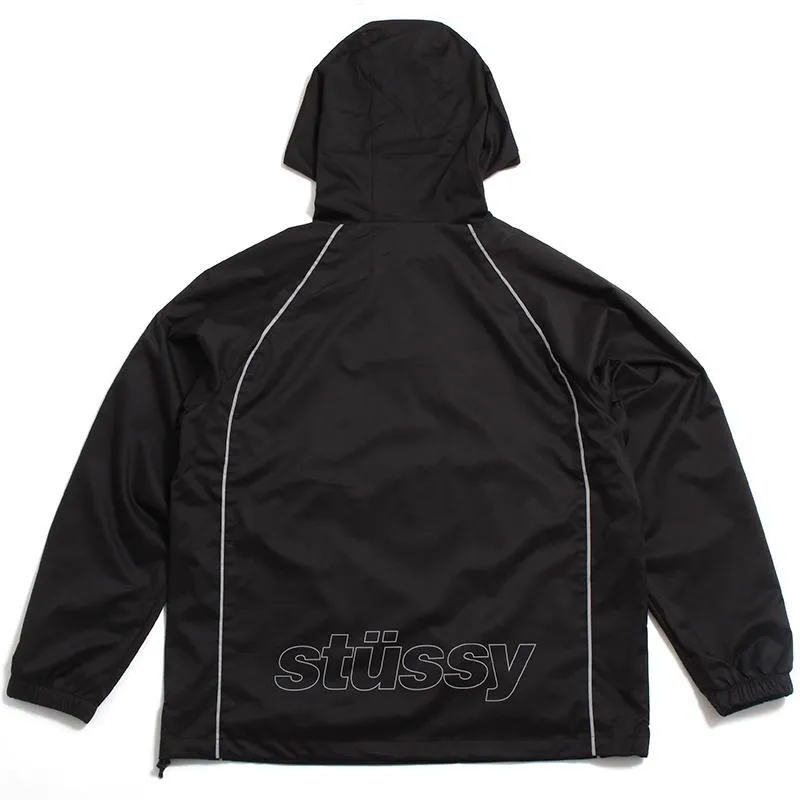 STSSY 3M PIPING PULLOVER // BLACK