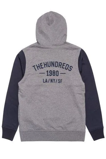 THE HUNDREDS QUENTIN PULLOVER HOODED SWEATSHIRT // ATHLETIC HEATHER