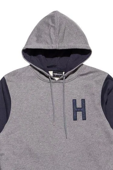 THE HUNDREDS QUENTIN PULLOVER HOODED SWEATSHIRT // ATHLETIC HEATHER