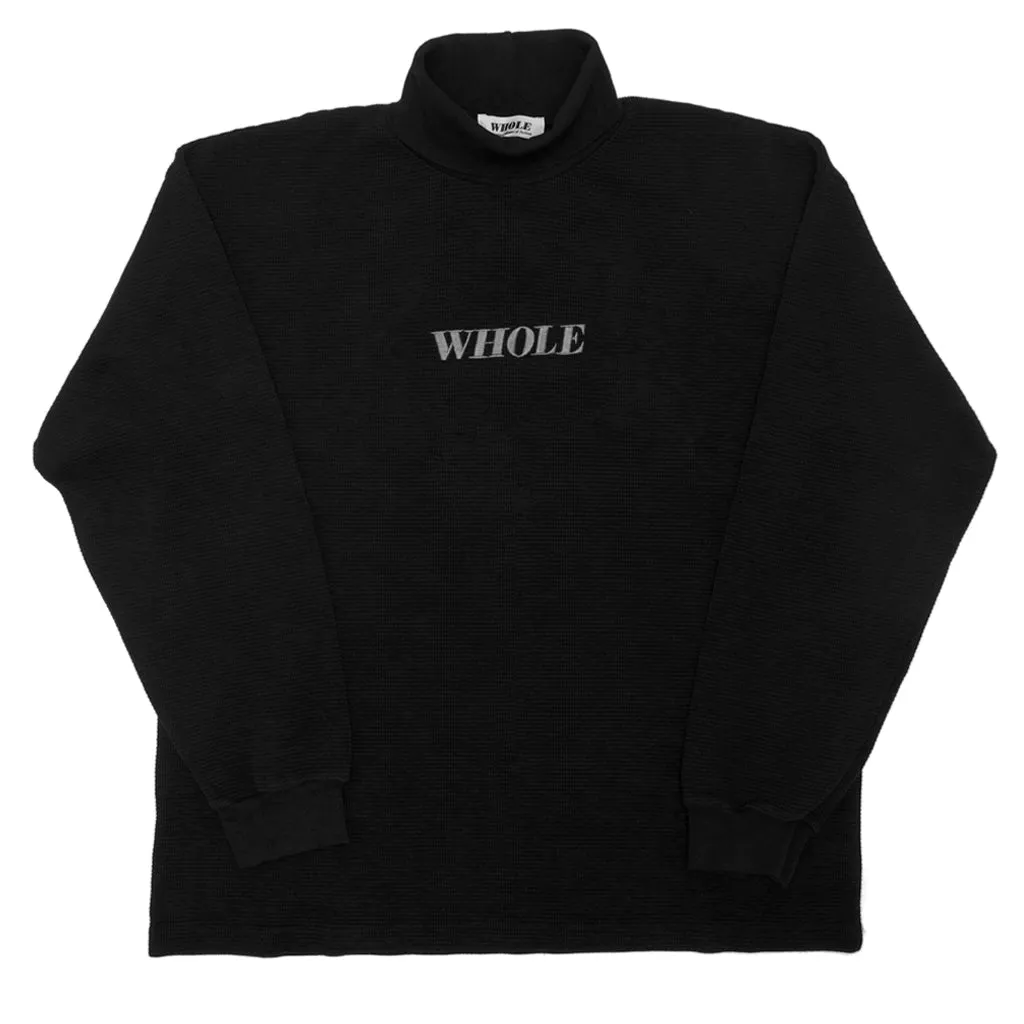 THERMAL LOGO TURTLENECK (black)