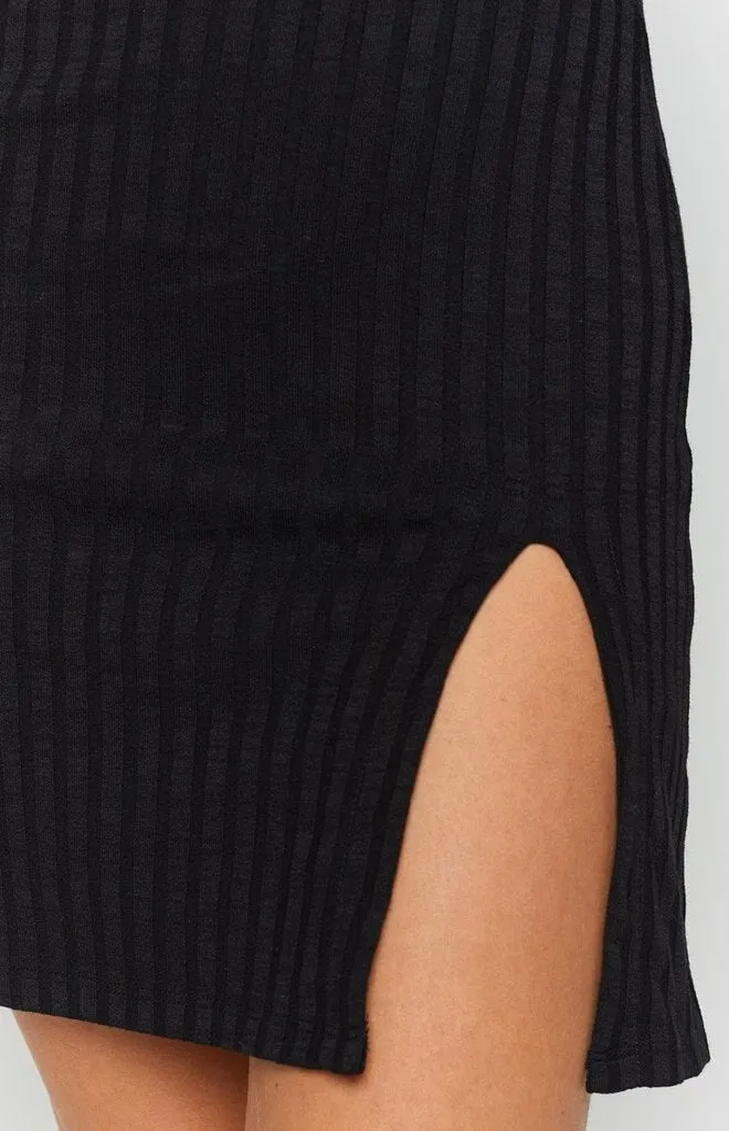 Turtleneck Elastic Slim Dresses