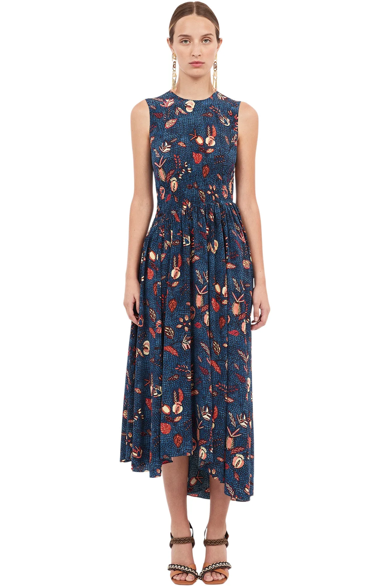 Ulla Johnson Luca Dress in Blue Dahlia